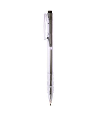 BOLIGRAFOS CLEAR LINE NEGRO OFIART CAJA X12UND