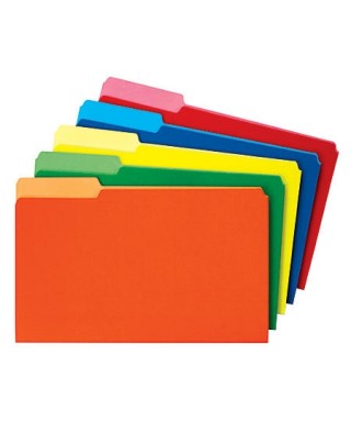 Carpetas de colores surtidos paquete de 50 unidades