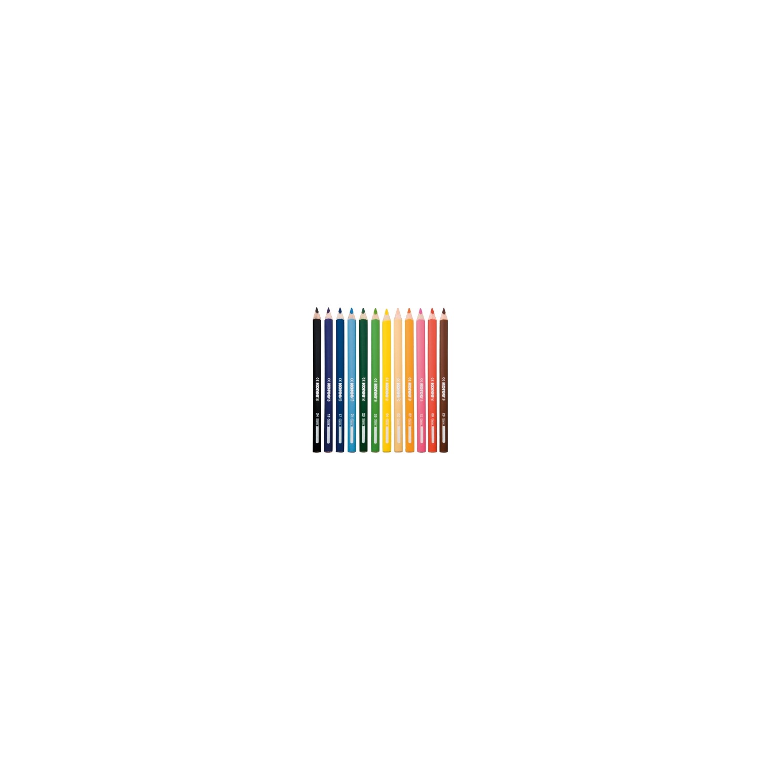 Lápices Kolores JUMBO Caja de 6 colores + Sacapunta