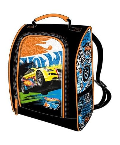 OFFICENET - LONCHERA/MORRAL HOT WHEELS 12X25X14CM CAPI