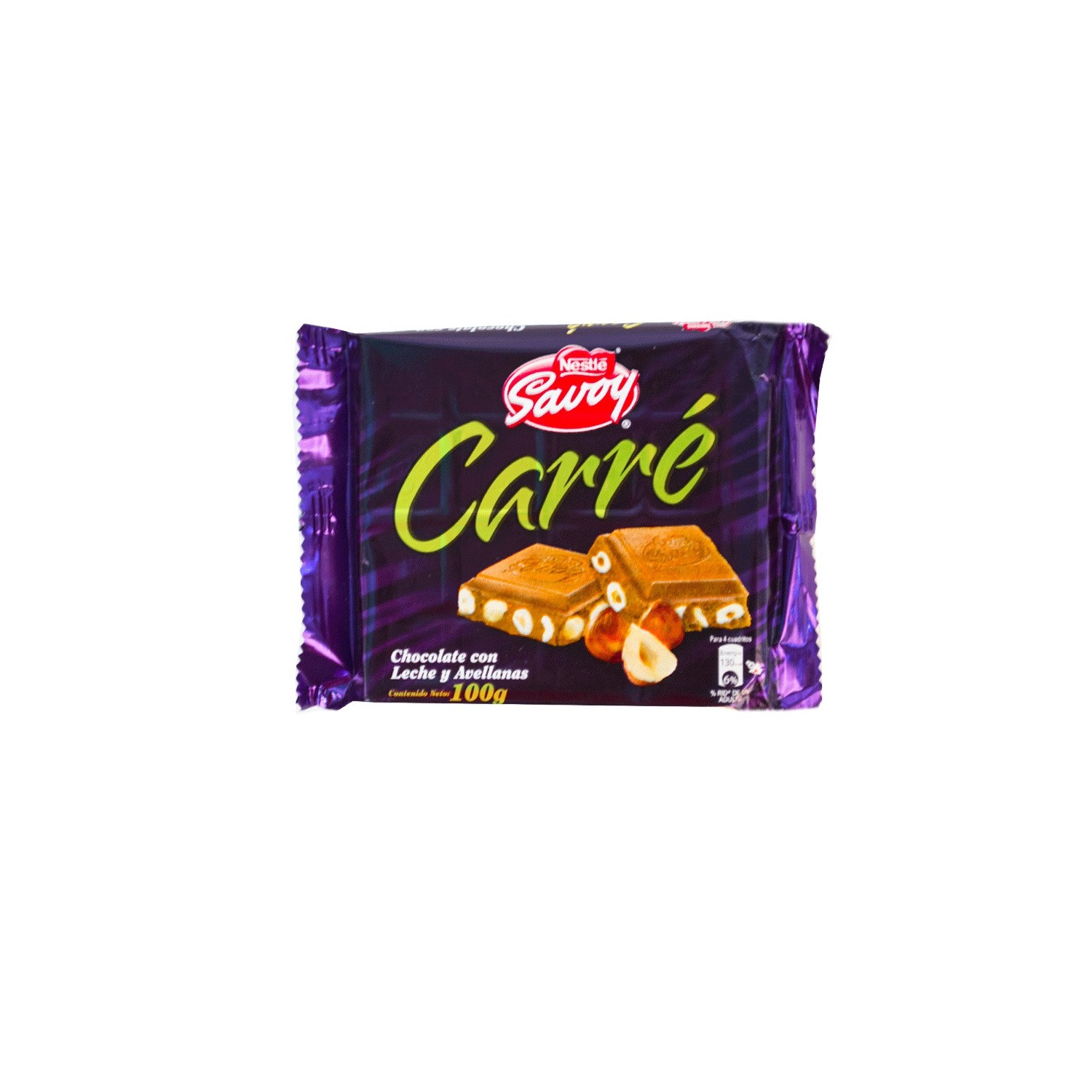 CHOCOLATE CON LECHE Y AVELLANAS SAVOY 100 GR NESTLE