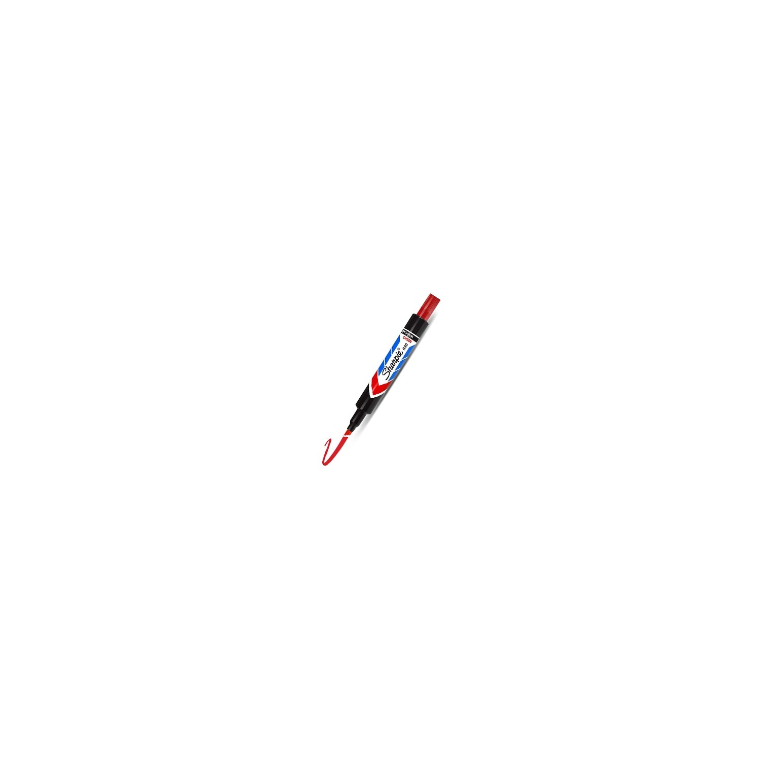 Marcador sharpie 680, punta fina, color Rojo