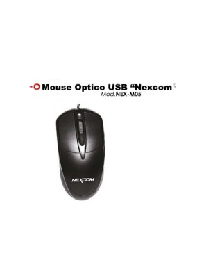 MOUSE OPTICO USB NEXCOM NEX-M05