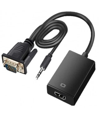 CONVERTIDOR VGA HDMI CON CABLE DE AUDIO