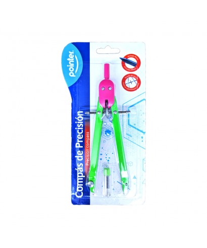 OFFICENET - COMPAS DE PRECISION CON MINA SURTIDOS CM-17201 POINTER