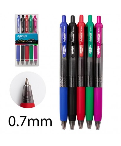 Bolígrafos Gel Metallic x 5