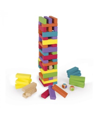 JUEGO DIDACTICO JENGA DE MADERA 51 PCS OFIMAK