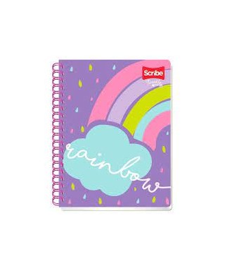LIBRETA EN ESPIRAL DE RAYAS...