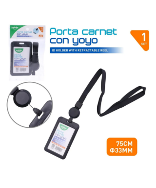 PORTA CARNET CON CINTA Y...
