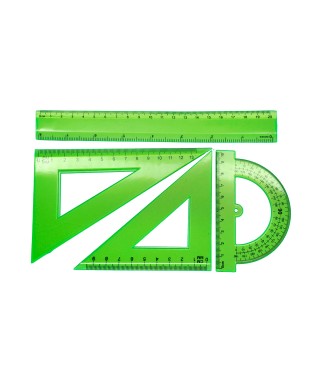 JUEGO GEOMETRICO 30CM 4PZS...