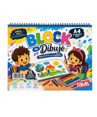 BLOCK DE DIBUJO 15 HOJAS FAMA