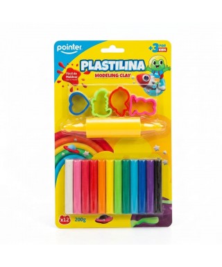 PLASTILINA 12 COLORES...