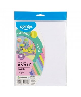 CARTULINA COLOR PASTEL A4...