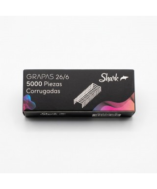 GRAPAS CORRUGADA 26/6 SHARK...